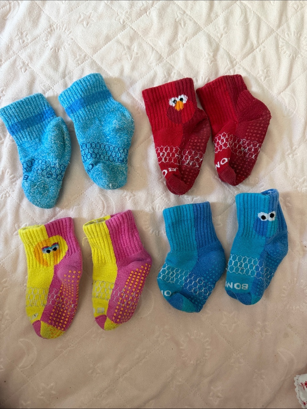 Bombas Kids Gripper Socks in Blue, Red, Yellow & Pink